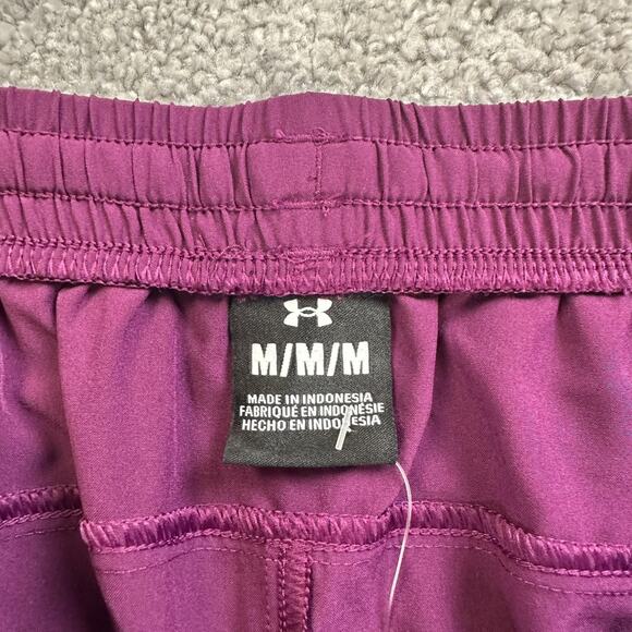 Under Armour Project Rock Shorts Mens Medium Purple 5" Training Ultimate Gym - Picture 5 of 11